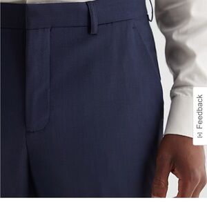 Mens Express Extra Slim Wood Blend Modern Tech Suit Pant